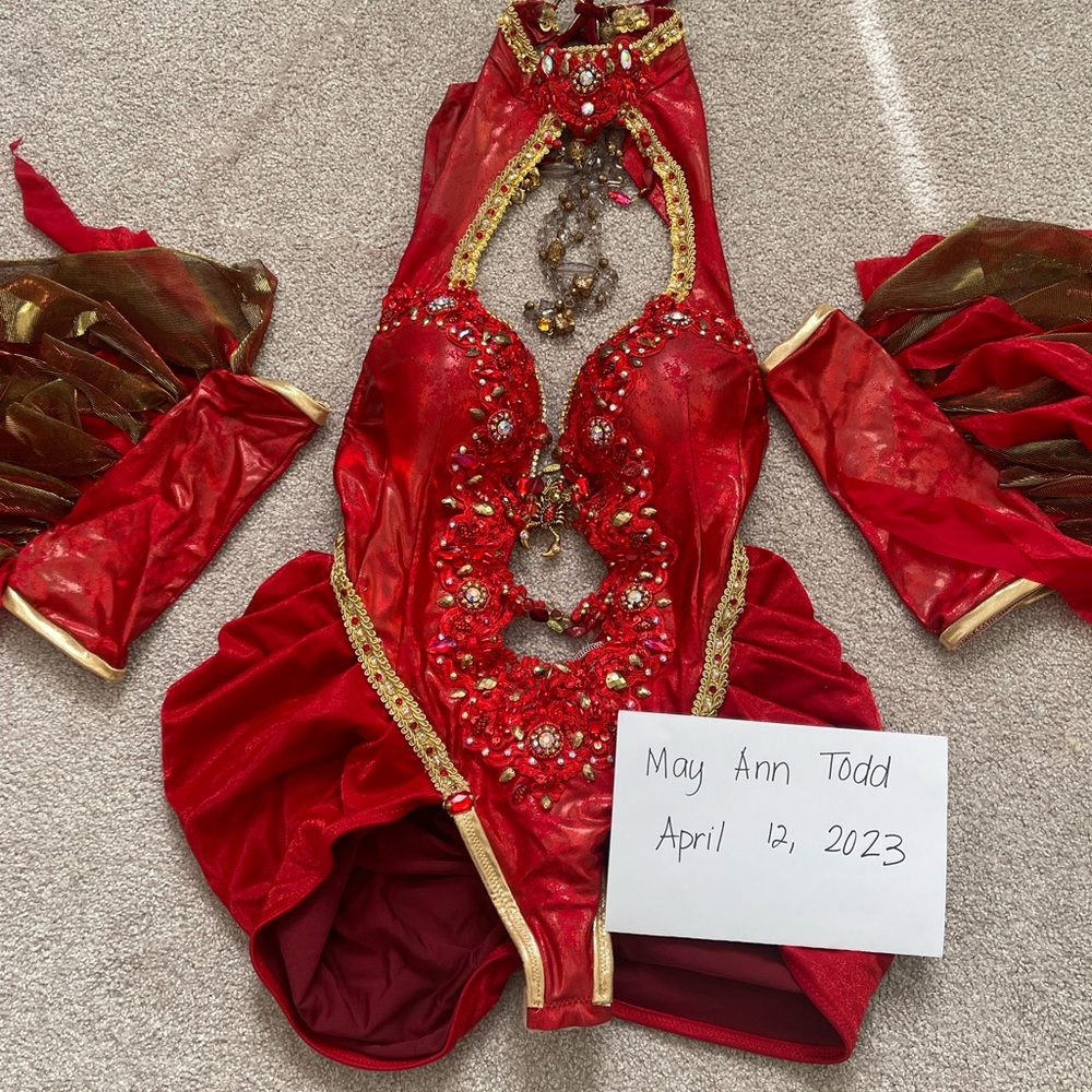 Rave scorpio red bodysuit